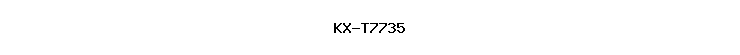 KX-T7735