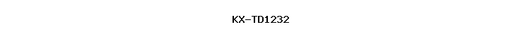 KX-TD1232