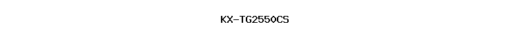 KX-TG2550CS