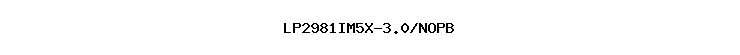 LP2981IM5X-3.0/NOPB