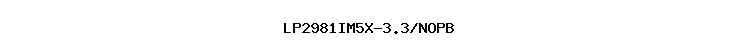 LP2981IM5X-3.3/NOPB