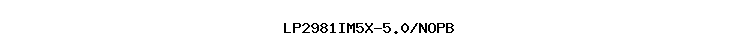 LP2981IM5X-5.0/NOPB