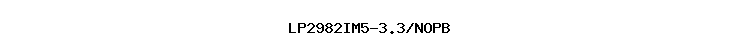 LP2982IM5-3.3/NOPB