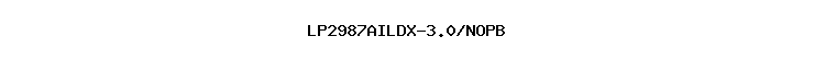 LP2987AILDX-3.0/NOPB