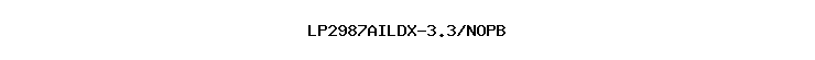 LP2987AILDX-3.3/NOPB