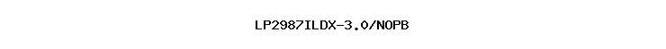 LP2987ILDX-3.0/NOPB