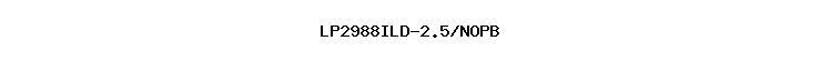 LP2988ILD-2.5/NOPB