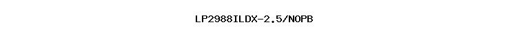 LP2988ILDX-2.5/NOPB