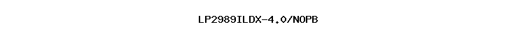 LP2989ILDX-4.0/NOPB