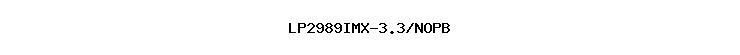 LP2989IMX-3.3/NOPB