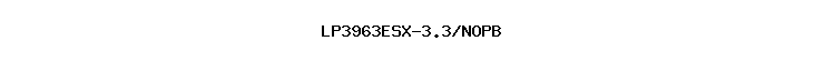 LP3963ESX-3.3/NOPB