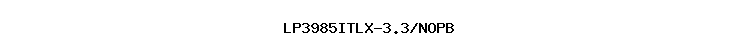 LP3985ITLX-3.3/NOPB