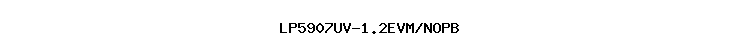 LP5907UV-1.2EVM/NOPB