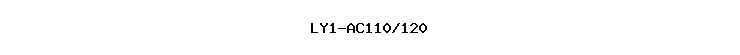 LY1-AC110/120