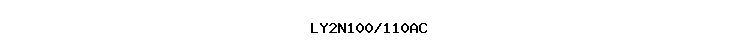 LY2N100/110AC