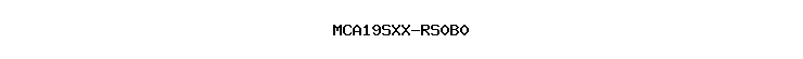 MCA19SXX-RS0B0