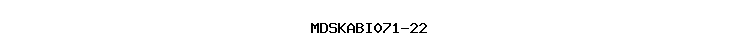 MDSKABI071-22