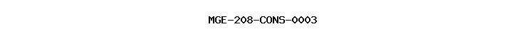 MGE-208-CONS-0003