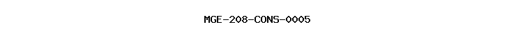 MGE-208-CONS-0005