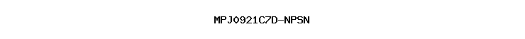 MPJ0921C7D-NPSN