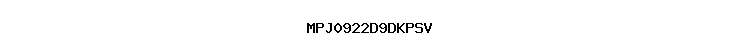MPJ0922D9DKPSV