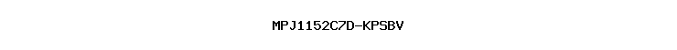 MPJ1152C7D-KPSBV