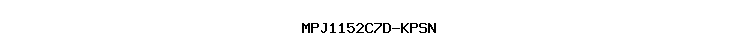 MPJ1152C7D-KPSN