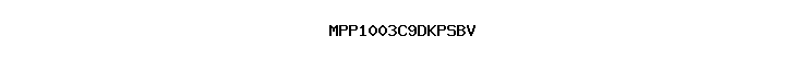MPP1003C9DKPSBV