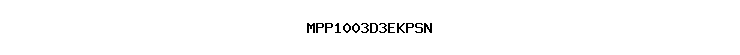 MPP1003D3EKPSN