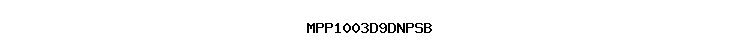 MPP1003D9DNPSB