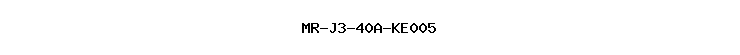 MR-J3-40A-KE005