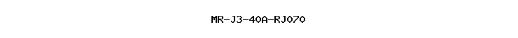 MR-J3-40A-RJ070