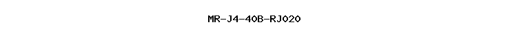 MR-J4-40B-RJ020