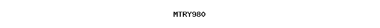 MTRY980