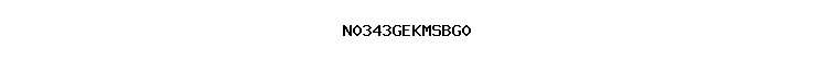 N0343GEKMSBG0