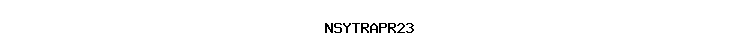 NSYTRAPR23