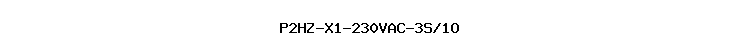 P2HZ-X1-230VAC-3S/1O