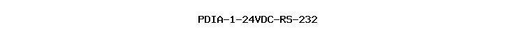 PDIA-1-24VDC-RS-232