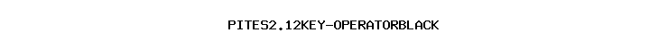 PITES2.12KEY-OPERATORBLACK