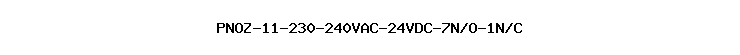 PNOZ-11-230-240VAC-24VDC-7N/O-1N/C