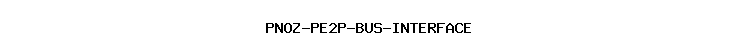 PNOZ-PE2P-BUS-INTERFACE