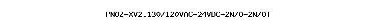 PNOZ-XV2.130/120VAC-24VDC-2N/O-2N/OT