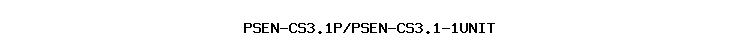 PSEN-CS3.1P/PSEN-CS3.1-1UNIT