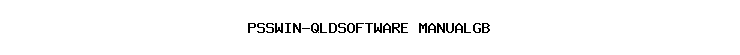 PSSWIN-QLDSOFTWARE+MANUALGB