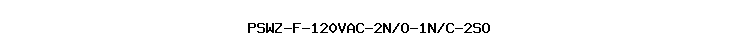 PSWZ-F-120VAC-2N/O-1N/C-2SO