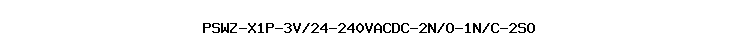 PSWZ-X1P-3V/24-240VACDC-2N/O-1N/C-2SO