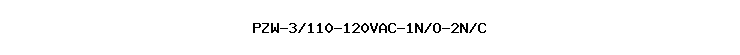 PZW-3/110-120VAC-1N/O-2N/C