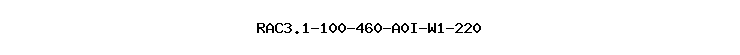 RAC3.1-100-460-A0I-W1-220