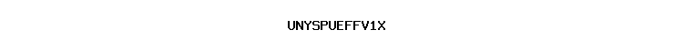UNYSPUEFFV1X