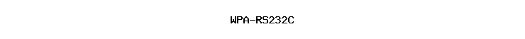 WPA-RS232C